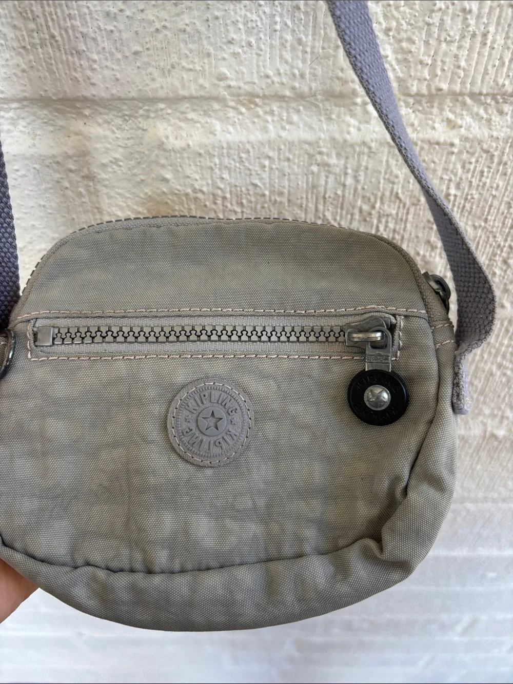 Kipling Gray Crossbody Belt Bag - Casual Everyday Carry